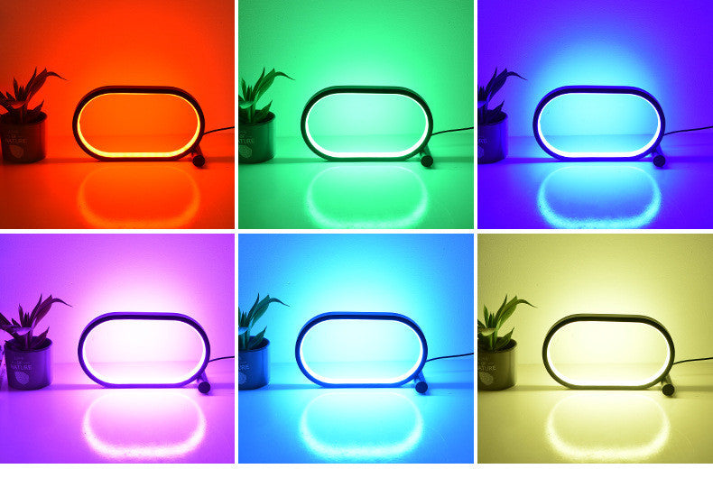 Usb Plug-In Lamp Oval Acrylic Lamp Touch Control Dimmable Modern Simple Creative Night Lamp Bedside Reading Lamp Desk Table Led - WearaNova