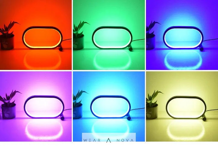Usb Plug-In Lamp Oval Acrylic Lamp Touch Control Dimmable Modern Simple Creative Night Lamp Bedside Reading Lamp Desk Table Led - WearaNova