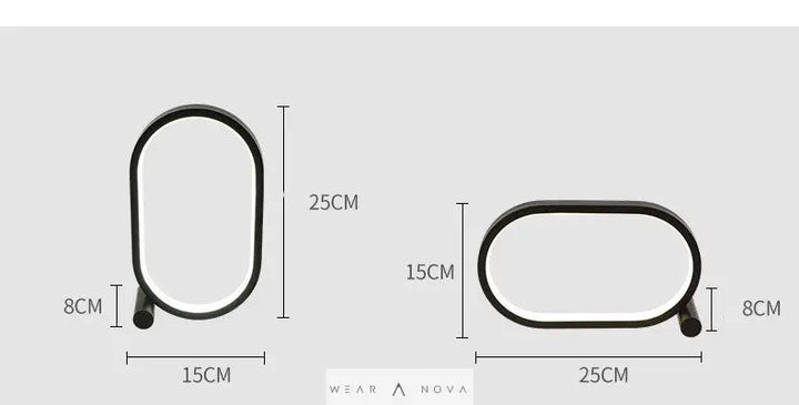Usb Plug-In Lamp Oval Acrylic Lamp Touch Control Dimmable Modern Simple Creative Night Lamp Bedside Reading Lamp Desk Table Led - WearaNova