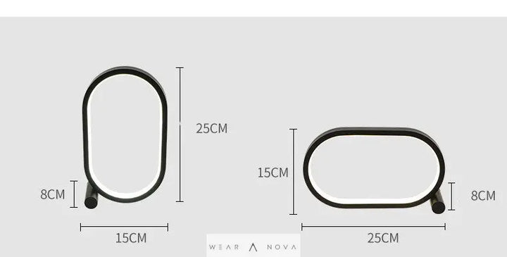 Usb Plug-In Lamp Oval Acrylic Lamp Touch Control Dimmable Modern Simple Creative Night Lamp Bedside Reading Lamp Desk Table Led - WearaNova
