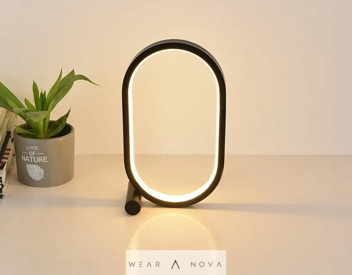 Usb Plug-In Lamp Oval Acrylic Lamp Touch Control Dimmable Modern Simple Creative Night Lamp Bedside Reading Lamp Desk Table Led - WearaNova