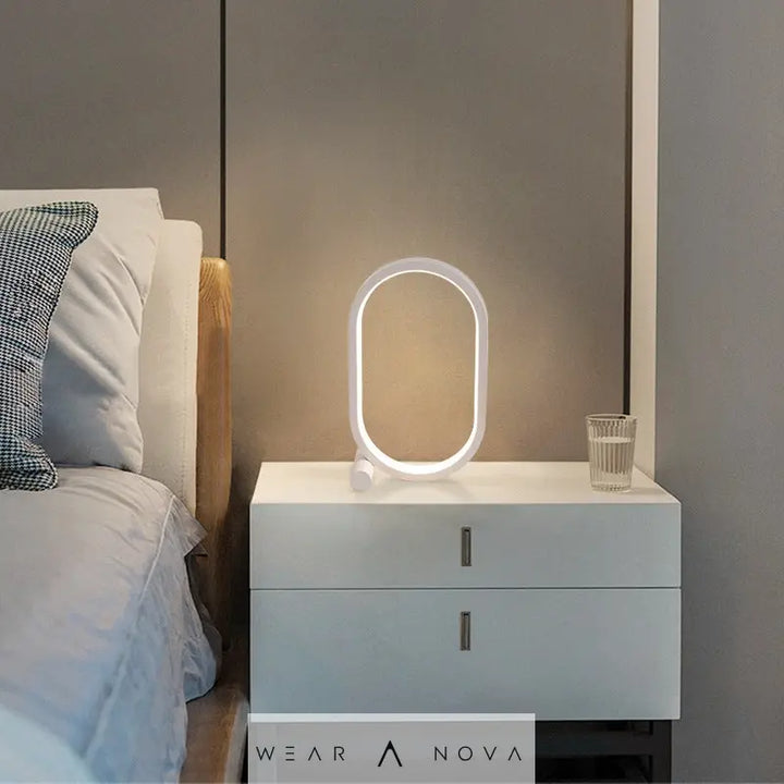 Usb Plug-In Lamp Oval Acrylic Lamp Touch Control Dimmable Modern Simple Creative Night Lamp Bedside Reading Lamp Desk Table Led - WearaNova