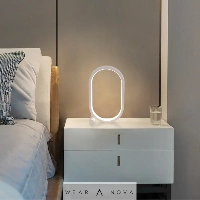 Usb Plug-In Lamp Oval Acrylic Lamp Touch Control Dimmable Modern Simple Creative Night Lamp Bedside Reading Lamp Desk Table Led - WearaNova