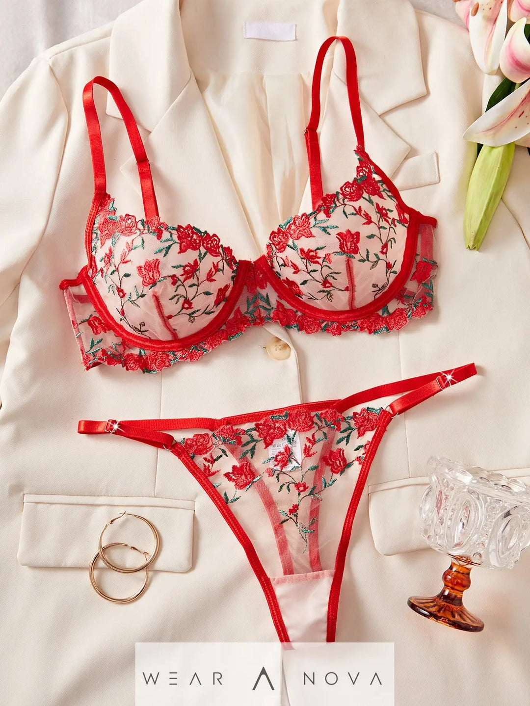 Ultra-thin adult lingerie bras and underpants  intimo 