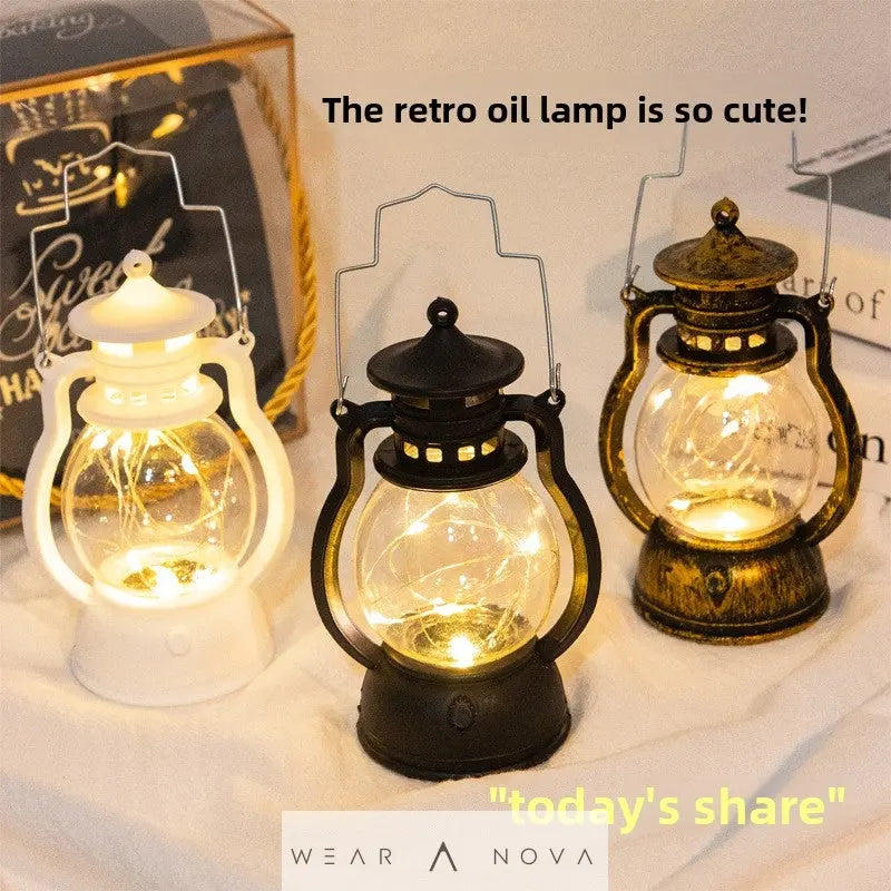 Vintage LED Small Oil Lamp Decorative Candle Light  Fashion NewEraWear