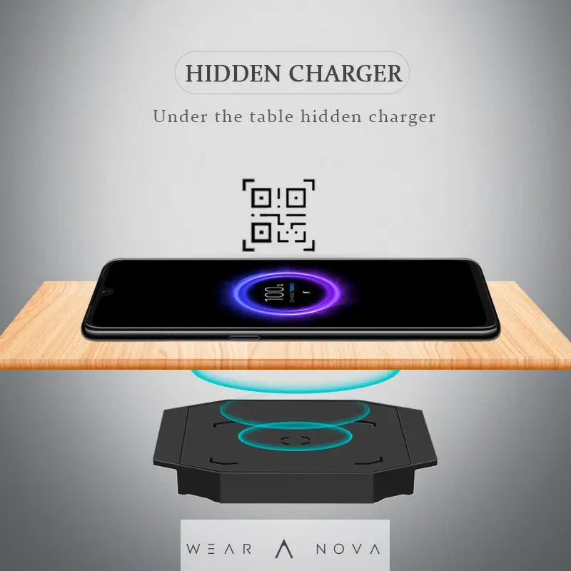 Wireless Fast Charging Long-distance Desktop Hidden - WearaNova