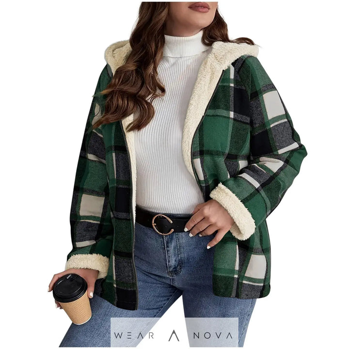 Women's Fleece Hooded Jacket Loose Fit Warm Winter Coat  Jacket Women Elegant Quality NewEraWear