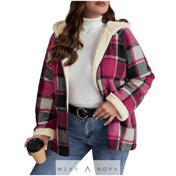 Women's Fleece Hooded Jacket Loose Fit Warm Winter Coat  Jacket Women Elegant Quality NewEraWear