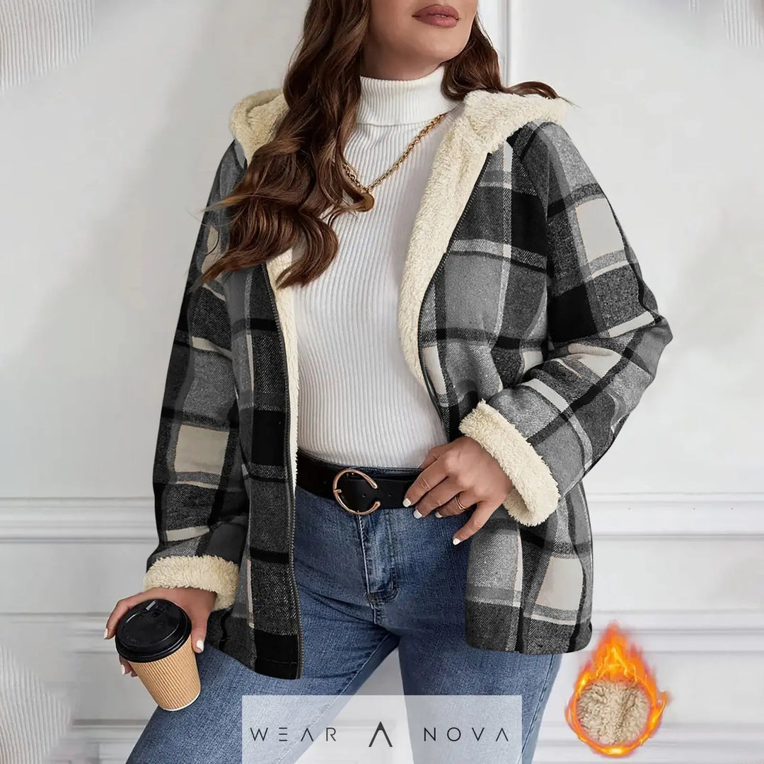Women's Fleece Hooded Jacket Loose Fit Warm Winter Coat  Jacket Women Elegant Quality NewEraWear