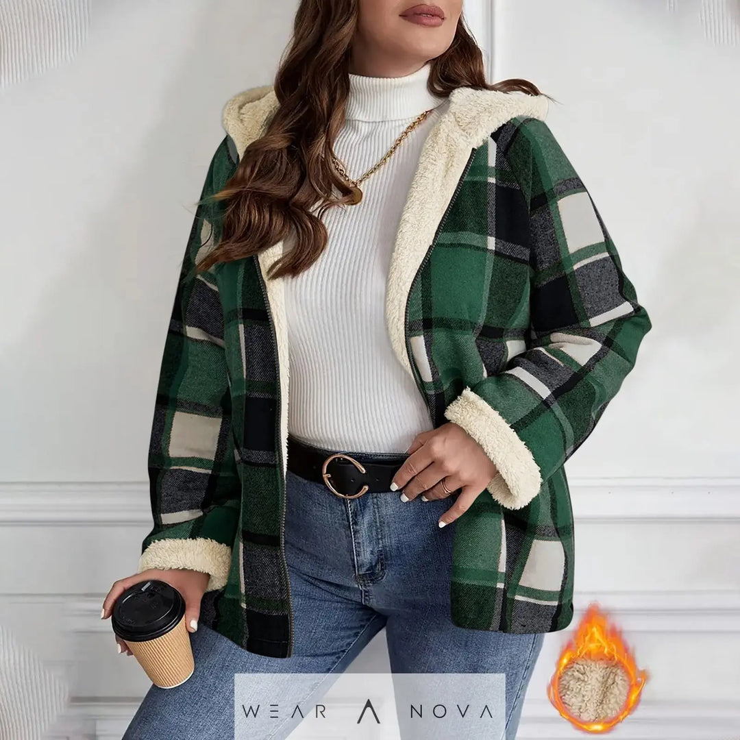 Women's Fleece Hooded Jacket Loose Fit Warm Winter Coat  Jacket Women Elegant Quality NewEraWear