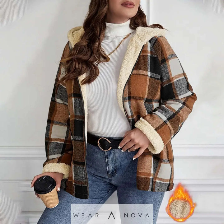 Women's Fleece Hooded Jacket Loose Fit Warm Winter Coat  Jacket Women Elegant Quality NewEraWear