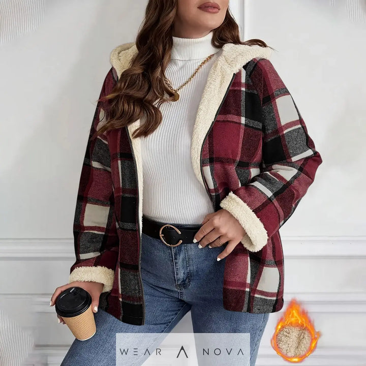 Women's Fleece Hooded Jacket Loose Fit Warm Winter Coat  Jacket Women Elegant Quality NewEraWear