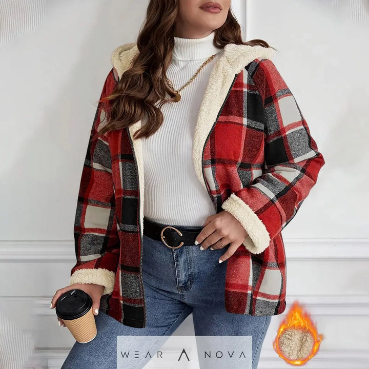 Women's Fleece Hooded Jacket Loose Fit Warm Winter Coat  Jacket Women Elegant Quality NewEraWear