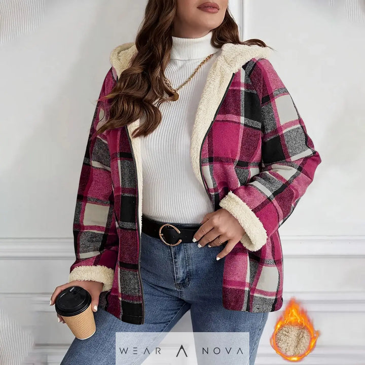 Women's Fleece Hooded Jacket Loose Fit Warm Winter Coat  Jacket Women Elegant Quality NewEraWear