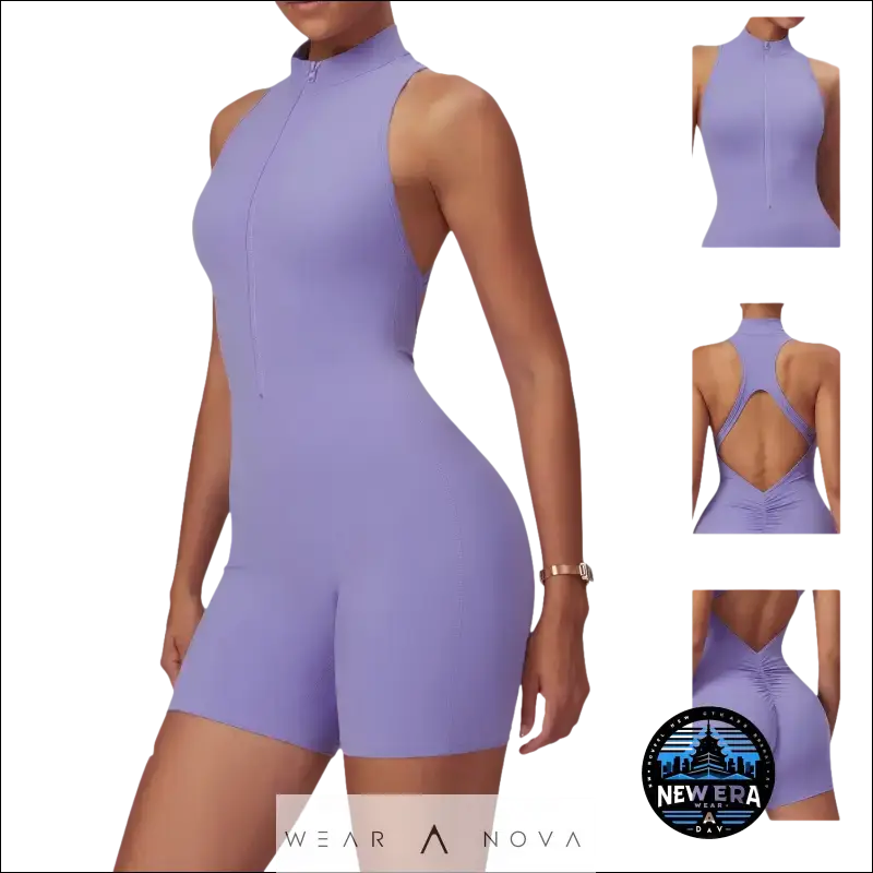 Women's  Jumpsuit Breathable Lavender for Summer Yoga  Fashion 