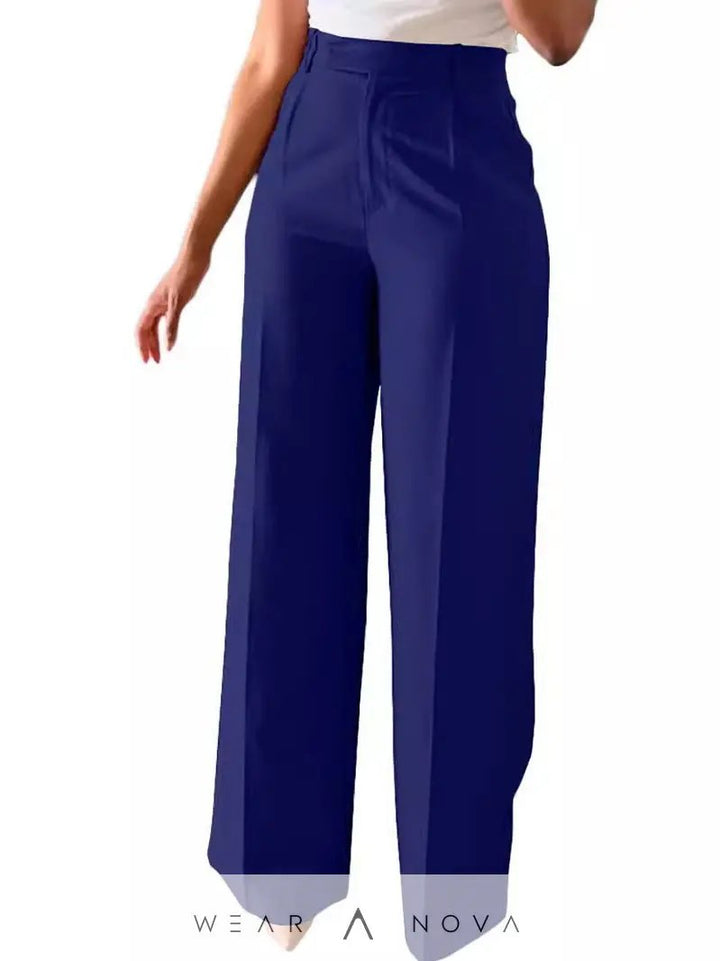 Women's Waist Straight Leg Suit Pants  Women's Clothing NewEraWear