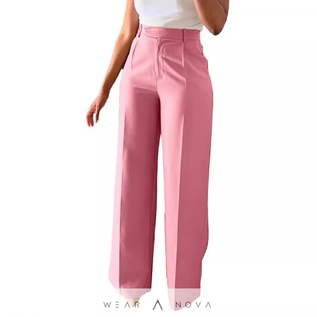Women's Waist Straight Leg Suit Pants  Women's Clothing NewEraWear