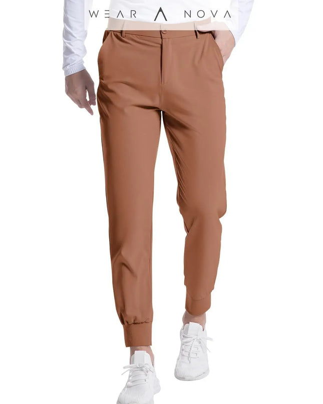 Youth FlexFit Slim Joggers - Breathable, Stylish, and Customer Favorite  Pants Light-Brown-XXL